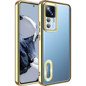 Resim M.TK Moveteck Xiaom Mi 12T 6.67INÇ Kılıf Kamera Lens Korumalı Parlak Renkli Logosu Açık Derin Mor 