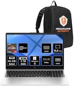 Resim HP 255R G10 Ryzen 7 7735U 64GB 2TB SSD 15.6" FHD W11H Dizüstü Bilgisayar & PER4 Çanta 