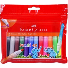 Resim Faber Castell 12'li Jumbo Keçeli Kalem 