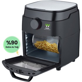 Resim Wiami Air Fryer 12 Litre Siyah Oven Akıllı Fritöz 699HSERI 