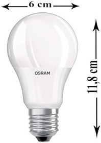 Resim Osram 10W (75W) E27 Led Ampul 6500K Beyaz (8 Adet) 