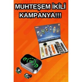 Resim İlk El Grup Ieg™ Yeni Model Akıllı Saat ve Ucuz Kaliteli Bluetooth Kulaklık Amoled Ekran Aynalı 