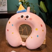 Resim Jump Rabbit Karikatür Hafızalı Köpük U Şeklinde Boyun Yastığı (Yurt Dışından) 