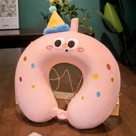 Resim Jump Rabbit Karikatür Hafızalı Köpük U Şeklinde Boyun Yastığı (Yurt Dışından) 