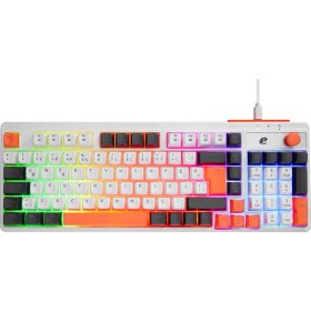 Resim Acer eMachines EAK860 Beyaz USB Rainbow Aydınlatmalı Q Standart Kompakt Klavye 