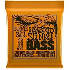 Resim Ernie Ball P02833 Hybrid Slinky Nickel 45-105 (4 Telli) Bas Gitar Teli 