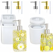 Resim 1 Adet Şişe Reçine Kalıbı ve Pompa Kiti, Reçine Döküm Kalıp Seti, 1 Set Pompa Şişesi Reçine Kalıbı + 4 Adet Dispanser Pompası, Silikon Epoksi Kalıp, Banyo için Şişe Reçine Kalıbı, Kalemlik, el işi meraklıları ve DIY tutkunları için mükemmel, ev ve doğum günü hediyeleri için 