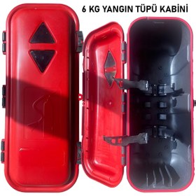 Resim ARSEL YANGIN 6 KG YANGIN TÜPÜ PLASTİK TÜP DOLABI 