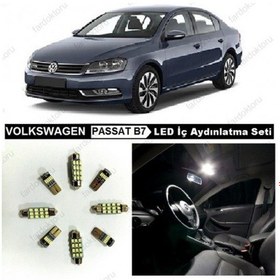 Resim Fardoktoru Vw Passat B7 Komple Beyaz Led Iç Aydinlatma Ampul Seti 