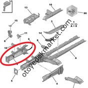 Resim Citroen Berlingo (2018-2024) Şasi Ön Sol Kolu (Orijinal) 