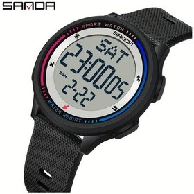 Resim Cloud011 Siyah Beyaz Kadın Erkek Led Ekranlı Fitness Koşu Pedometre Kronometreli Tpu Saat Diğer 
