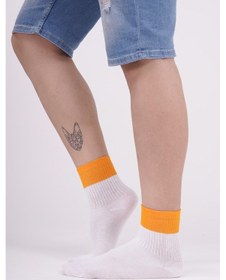 Resim The Socks Company 3 Çift Erkek Beyaz Tenis Çorabı 23SDCR976P Beyaz 