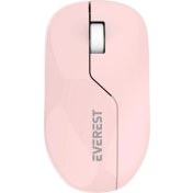 Resim Everest SMW-973, Pembe, USB Nano 2,4g Kablosuz, 1200DPI, Optik, 4 Tuşlu, Mouse 