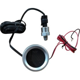 Resim Quartz Realm 52MM Yağ Basınç Göstergesi Uyarı Alarmı 1/8 Npt Sensör Yağ Basınç Ölçer Araç Teknesi Için (Yurt Dışından) 