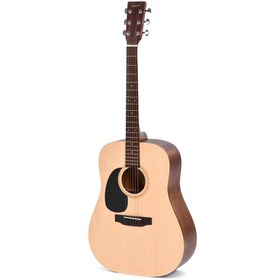 Resim Ditson D-10L Dreadnought Solak Akustik Gitar (Natural) 