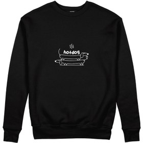 Resim Hotdog Sweatshirt - Turuncu / 2XL 
