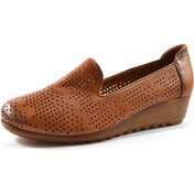 Resim Beety Mc.360 Hakiki Deri Taba Ortopedik Kadın Ayakkabı Taba Deri 