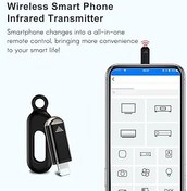 Resim YOUMAXE Kablosuz Akıllı Telefon Kızılötesi Verici Evrensel Mini Uzaktan Kumanda Mikro USB Konnektörlü Android Akıllı Telefon TV Klima Fan Kamera için Yedek 