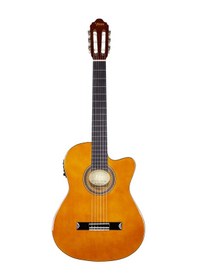 Resim Valencia Vc104thnce Elektro Klasik Gitar Sap Çelikli 4/4 Naturel 