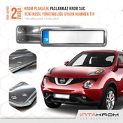 Resim intakrom Nissan Juke Krom Plakalık - Hummer Tip 2 Adet 