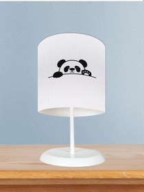 Resim Mekta Home Bebek Ve Çocuk Odası El Sallayan Sevimli Panda Desenli Abajur 