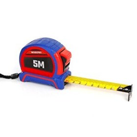 Resim Workpro WP261041 5Mx25 MM Naylon Kaplama Sarı Çift Taraflı Manyetik Çelik Şerit Metre 