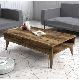 Resim Variant Valensiya 140cm Tv Ünitesi Ve Orta Sehpa Takımı - Ceviz / Ceviz 