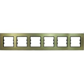 Resim Asfir Schneider Asfora Serisi Alüminyum Bronz Altılı Çerçeve Alg106-71 Modeli 