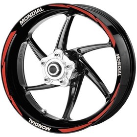 Resim Deeb Mondıal Jant Şeridi Reflektif Kırmızı Beyaz Model S N11.34678 