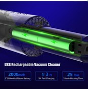 Resim Mufunye 120w Taşınabilir Usb Şarjlı Mini El Süpürgesi, 6000pa Güçlü Emiş, Hepa Filtre, 2 Fırça Başlığı, Ev Ve Araç İçin 