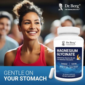Resim Dr. Berg Maximum Strength 4-in-1 Chelated Magnesium Glycinate D3, B6 & Zinc 90 Caps 