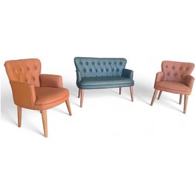 Resim Yeşil Ve Taba Deri Ahşap Ayaklı Ofis Koltuk Takımı Büro Koltuk Ve Kanepeleri Deri Ofis Mobilyası Çok Renkli 