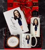 Resim Ejoya Kişiye Özel Karikatür Tasarım Hediye Paketi 96704 