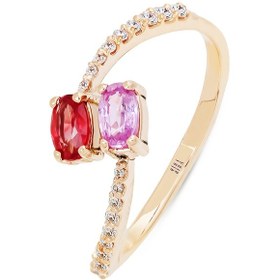 Resim Siramücevherat Oval Safir Yüzük - Rose 