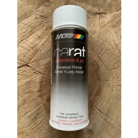 Resim Motip Carat Sprey Tampon Astarı Plastik Metal Ahşap Astarı 400 Ml Gri 