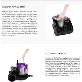 Resim Arnica Patentli Özel Sistemli Rosegold Sulu Elektrik Süpürgesi, Yıkanabilir Hepa 13 Filtre 2400W + Hediye 