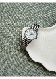 Resim Retro Minimal Metal Kordon Vintage Kadın Kol Saati Sarı 