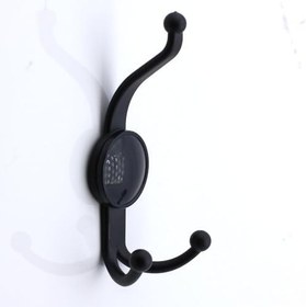 Resim Badem10 Boncuk Askı Dolap Askılık Askılığı Banyo Mutfak Askısı Duvar Kapı Elbise Kıyafet Vestiyer Siyah 