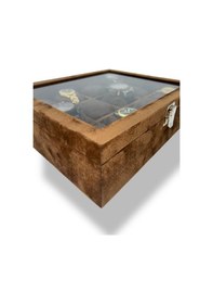 Resim RichBox 12'Li Saat Kutusu Süet Kahverengi 