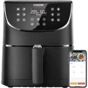 Resim Cosori Akıllı Wifi Uygulama Kontrollü Sıcak Hava Fritözü 5.5 Litre Xxl CS158 
