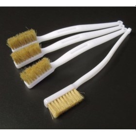 Resim Çok Amaçlı Detay Temizlik Fırçası Beyaz Saplı Beyaz 