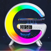 Resim Canderel Bluetooth Hoparlörlü Telefon Şarj Özellikli Renkli Masa Lambası Gece Lambası 