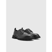 Resim İLVİ Virgil Hakiki Deri Erkek Siyah Oxford Ayakkabı 