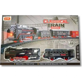 Resim Pasifik Klasik Tren JHX6689 Sesli Işıklı Pilli 10 Parça 3+ 