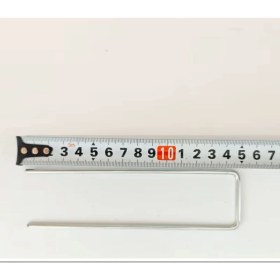 Resim Mix And Match U Çadır Kazığı, Sera ve Bitki Örtüsü Sabitleme Kazığı | 50 Adet * 15 cm Yükseklikte U Şekilli Galvanizli Paslanmaz Metal Kazık, 3,7 mm Kalınlık, Paslanmaz Bahçe Çivisi 