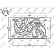 Resim NRF 47756 Radyatör Fanı (3 Kutuplu) Freelander 2 L359 06-12 