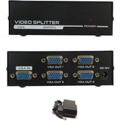 Resim aogo 4 Port Vga Splitter Adaptör Destekli Vga Görüntü Çoklayıcı 15 Pin 4lü Vga Çoğaltıcı 1 In 4 Out 