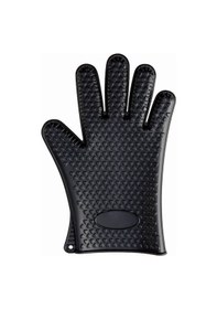 Resim Neevoyu Fırın Ve Fırça Tepsileri İçin Sürekli Kullanıma Dayanıklı Silikon Isı Yalıtım Eldiveni - Siyah, 142g 