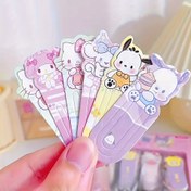 Resim 15 adet/set Sanrio Rastgele için benim melodim için sevimli kedi Kitap İşaretleri, Küçük Hollow İçi-stil Kitap İşaretleri, Klasik Kitap Notları Kızlar Okul Üniforması Aksesuarları için Kitap Klipsleri 
