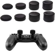 Resim Booge PS5, PS2, PS3, PS4 Xbox 360, Wii U Controller için 1 Adet 8'li Başparmak Tutacağı Thumbstick Seti, Siyah 